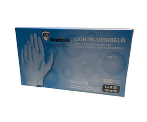 LightBlueShield Nitrile Gloves - 3.5 mil